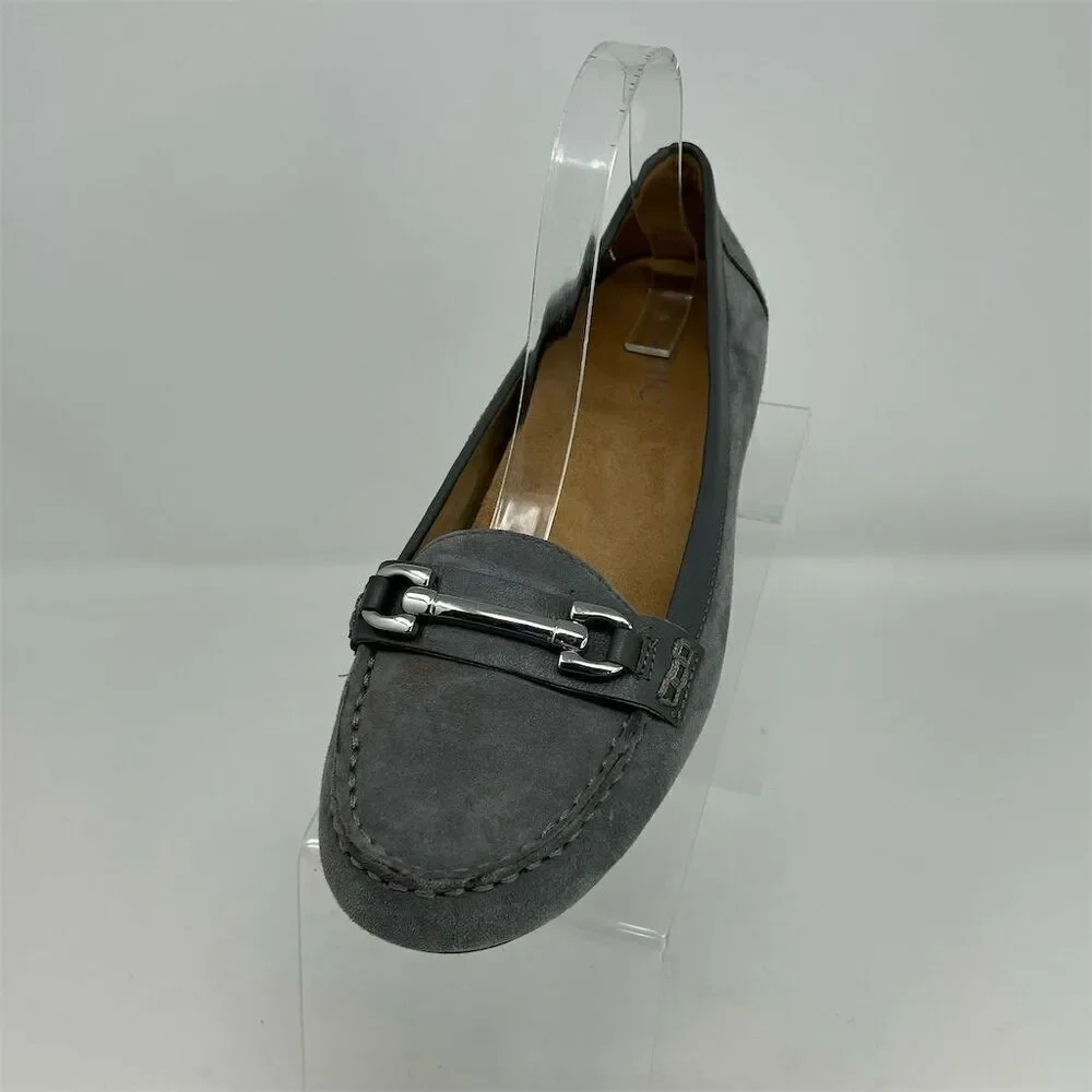 Vionic Women's Kenya Slip On Gray Loafers 9.5 Slip-On with Orthaheel Technology